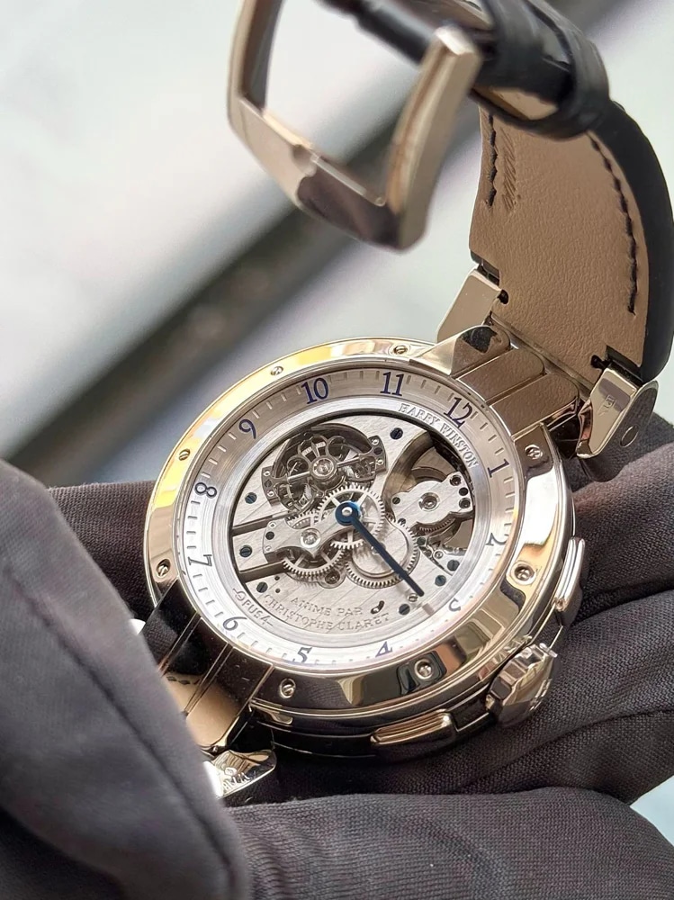 Harry Winston Opus 4 Platinum Tourbillon Minute-repeater with cathedral gongs Moonphase LE 18 pcs, image 3 Harry Winston Opus 4 Platinum Tourbillon Minute-repeater with cathedral gongs Moonphase LE 18 pcs, image 3