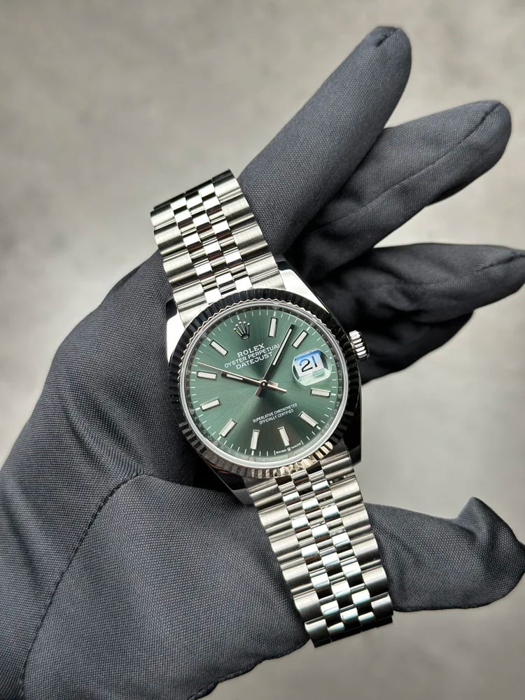 Rolex Day-Date 36 Green Dial Index Jubilee, image 1 Rolex Day-Date 36 Green Dial Index Jubilee, image 1
