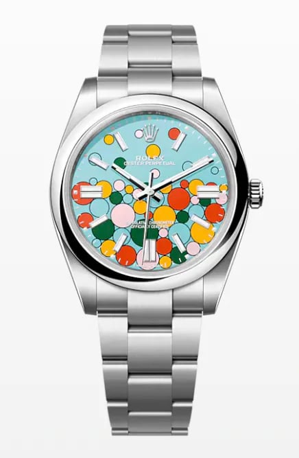 Rolex Oyster Perpetual 41 Turquoise Celebration Dial, image 1 Rolex Oyster Perpetual 41 Turquoise Celebration Dial, image 1