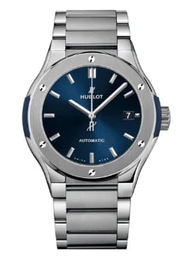 Hublot Classic Fusion Blue Certified TITANIUM BRACELET 45 MM, image 1 Hublot Classic Fusion Blue Certified TITANIUM BRACELET 45 MM, image 1
