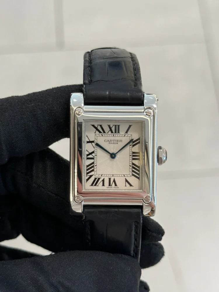 Cartier Tank Certified A Vis Privée Platinum, image 1 Cartier Tank Certified A Vis Privée Platinum, image 1