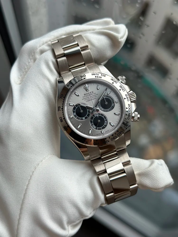 White Gold Silver Panda Index Dial, image 1 White Gold Silver Panda Index Dial, image 1