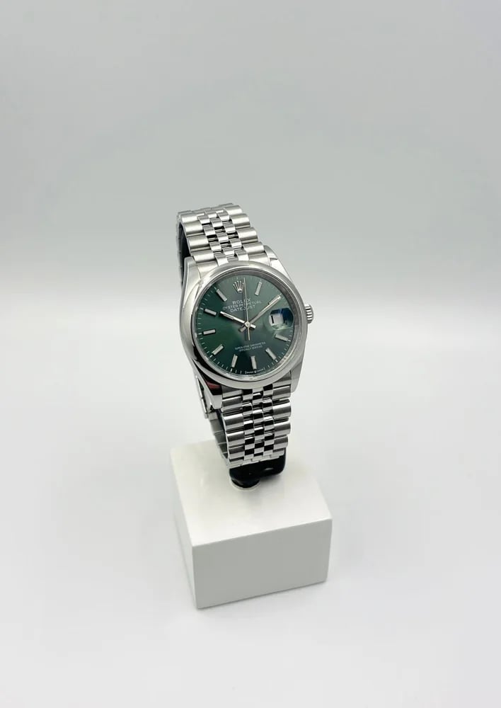 Rolex Datejust 36 Green Index Dial Jubilee, image 1 Rolex Datejust 36 Green Index Dial Jubilee, image 1