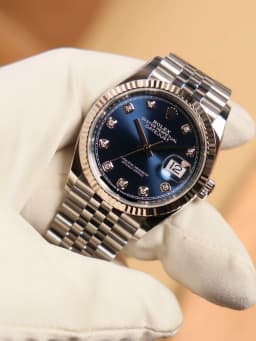 Rolex Datejust Blue Diamond Dial Jubilee, image 1 Rolex Datejust Blue Diamond Dial Jubilee, image 1