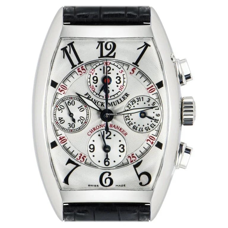 Franck Muller Master Banker White Gold Silver Dial, image 1 Franck Muller Master Banker White Gold Silver Dial, image 1