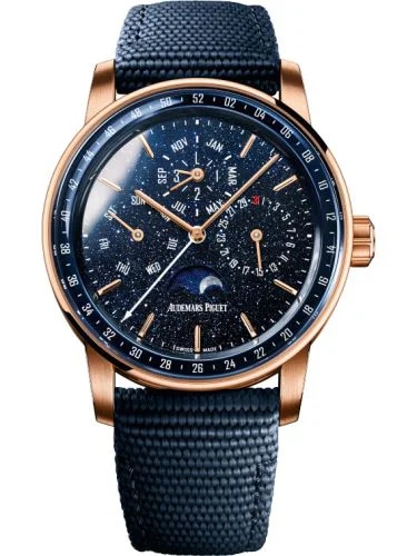 CODE 11.59 Perpetual Calendar Red Gold / Aventurine / Fabric