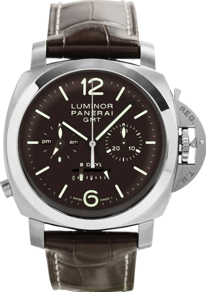 Panerai Luminor 1950 8 Days Chrono Monopulsante GMT PAM 00311, image 1 Panerai Luminor 1950 8 Days Chrono Monopulsante GMT PAM 00311, image 1