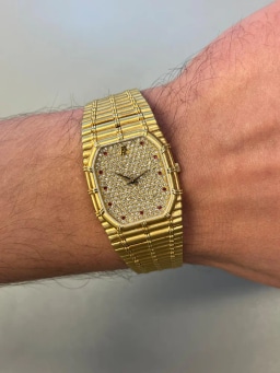 Bamboo Diamond Dial with Rubies Integrated Bracelet 17.9 cm, image 12 Bamboo Diamond Dial with Rubies Integrated Bracelet 17.9 cm, image 12