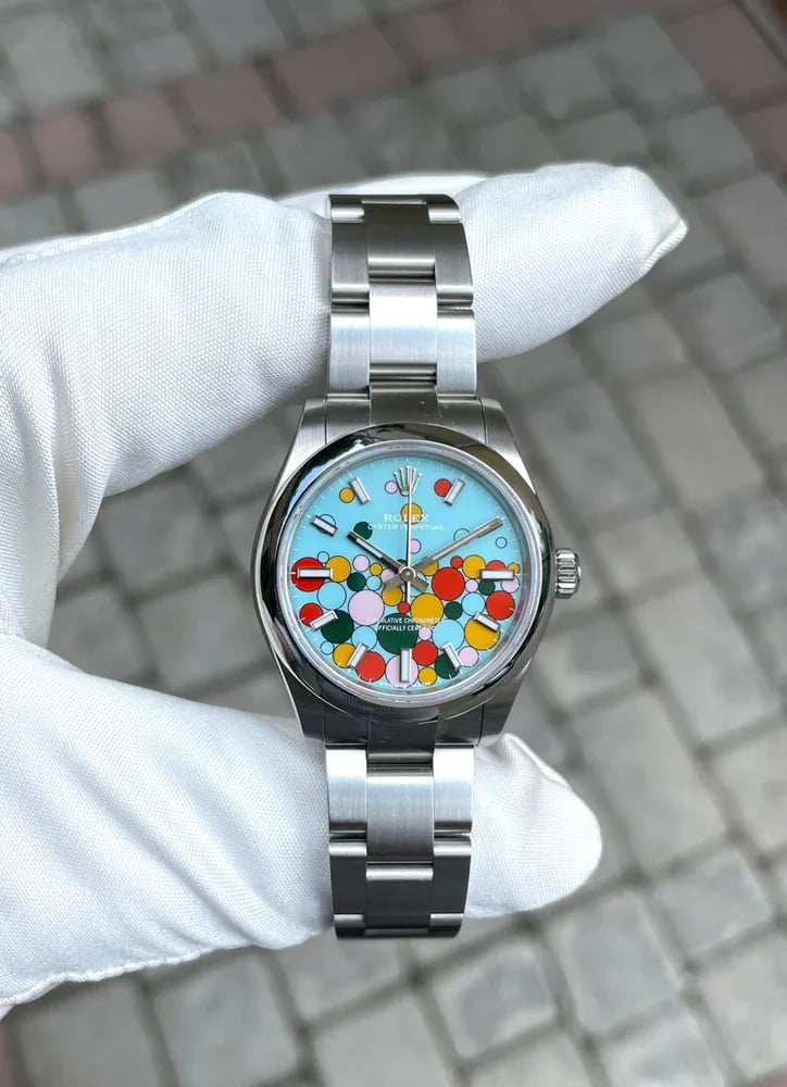 Rolex Oyster Perpetual 31 Turquoise Celebration Dial, image 1 Rolex Oyster Perpetual 31 Turquoise Celebration Dial, image 1