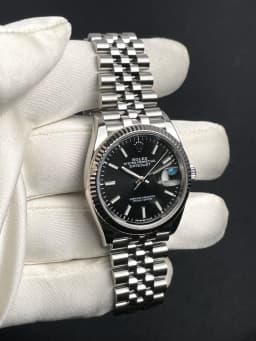 Rolex Datejust Black Index Dial Jubilee, image 6 Rolex Datejust Black Index Dial Jubilee, image 6