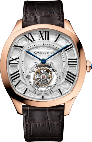 Drive de Cartier Flying Tourbillon Pink Gold / Silver