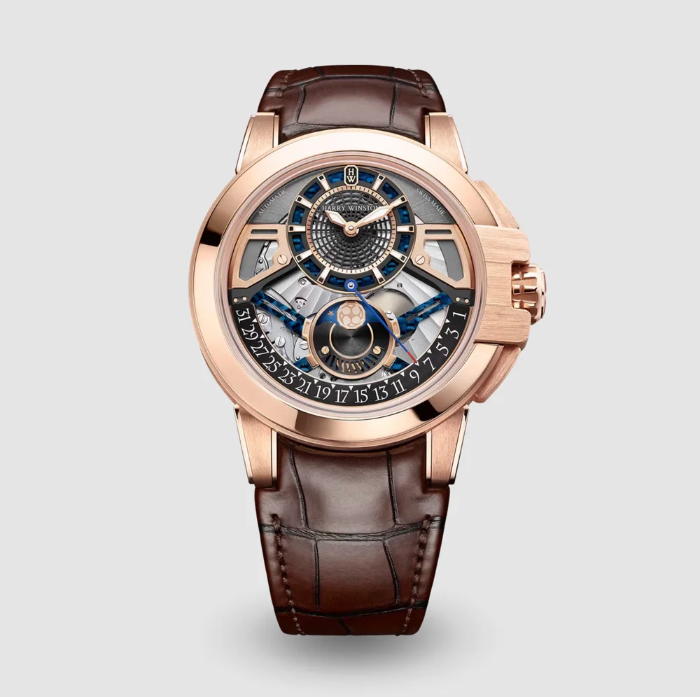 Harry Winston Ocean MOON PHASE AUTOMATIC 42 MM RG, image 1 Harry Winston Ocean MOON PHASE AUTOMATIC 42 MM RG, image 1