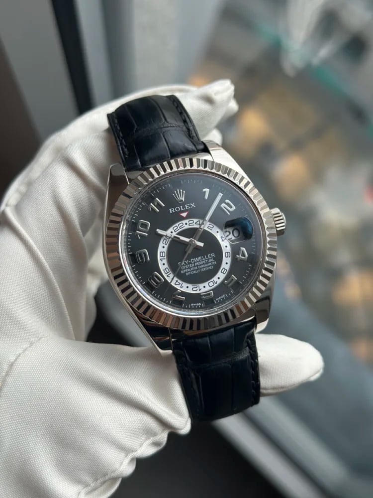 Rolex Sky-Dweller + alligator strap, image 1 Rolex Sky-Dweller + alligator strap, image 1