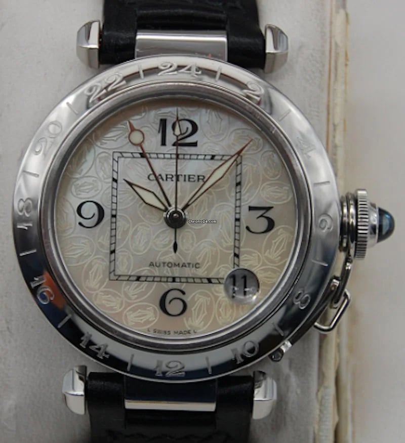 Cartier Pasha C GMT PINK DIAL 36 MM, image 1 Cartier Pasha C GMT PINK DIAL 36 MM, image 1