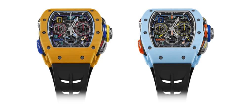 Richard Mille Unveils the RM 65-01 Split-Seconds Chronograph in Pastel Blue and Dark Yellow | Chrono 10:10 Richard Mille Unveils the RM 65-01 Split-Seconds Chronograph in Pastel Blue and Dark Yellow | Chrono 10:10