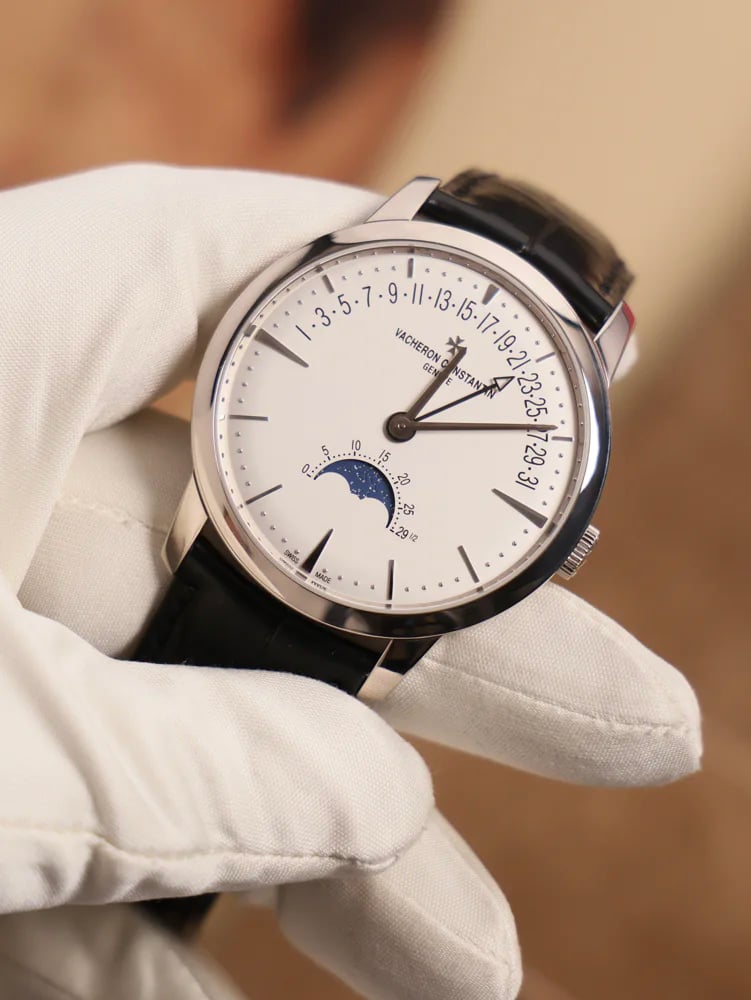 Vacheron Constantin Patrimony Moon Phase Retrograde Date Box & Papers 2018, image 1 Vacheron Constantin Patrimony Moon Phase Retrograde Date Box & Papers 2018, image 1