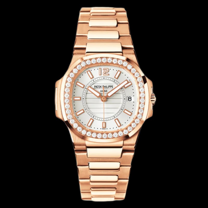 Patek Philippe Nautilus Rose Gold Diamonds Quartz 7010/1R-001, image 1 Patek Philippe Nautilus Rose Gold Diamonds Quartz 7010/1R-001, image 1
