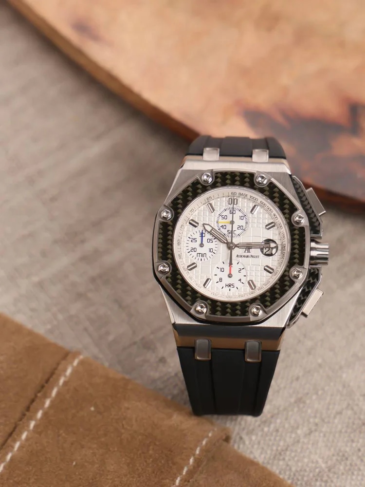 Juan Pablo Montoya Titanium Limited edition Official AP Service 2026 Rubber strap, image 2 Juan Pablo Montoya Titanium Limited edition Official AP Service 2026 Rubber strap, image 2