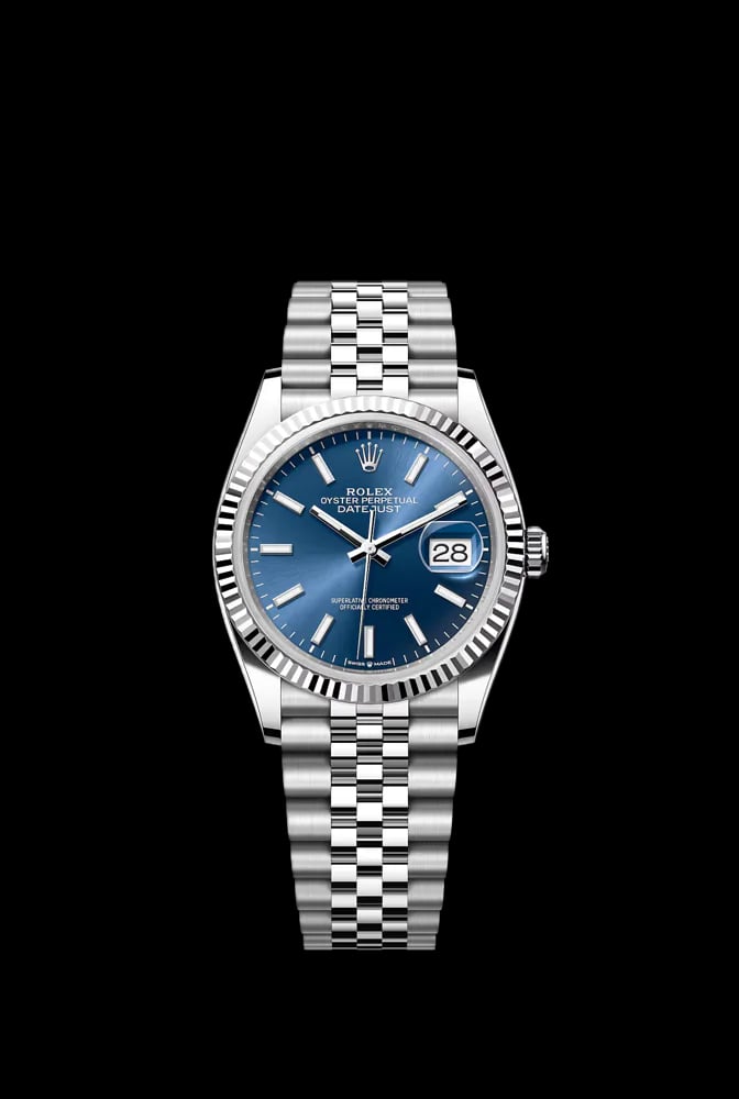 Rolex Datejust 36 Blue index dial jubilee bracelet Box and Papers 2025, image 1 Rolex Datejust 36 Blue index dial jubilee bracelet Box and Papers 2025, image 1