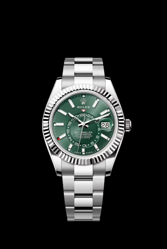 Rolex Sky-Dweller 336934 Green Dial Oyster Bracelet Full set 2025 1 link short, image 1 Rolex Sky-Dweller 336934 Green Dial Oyster Bracelet Full set 2025 1 link short, image 1
