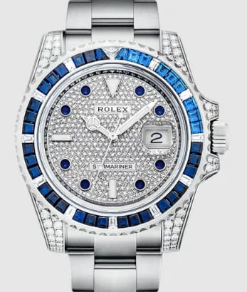 Rolex Submariner Date Diamond Dial, image 1 Rolex Submariner Date Diamond Dial, image 1