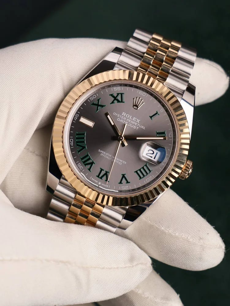 Rolex Datejust 41 Wimbledon Dial Jubilee, image 1 Rolex Datejust 41 Wimbledon Dial Jubilee, image 1