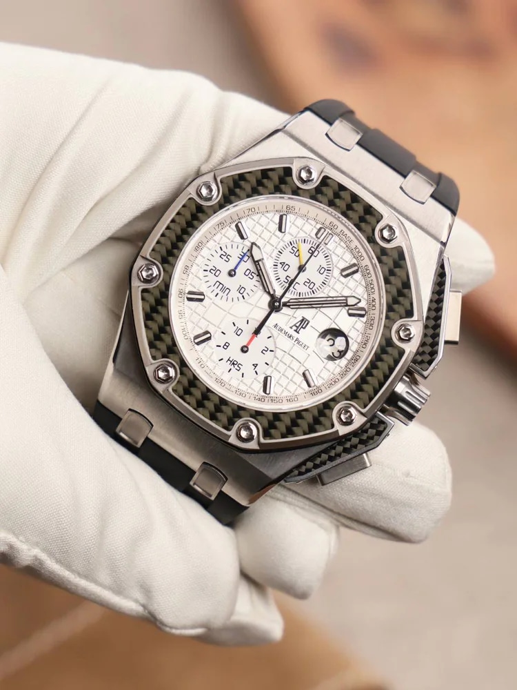 Juan Pablo Montoya Titanium Limited edition Official AP Service 2026 Rubber strap, image 1 Juan Pablo Montoya Titanium Limited edition Official AP Service 2026 Rubber strap, image 1