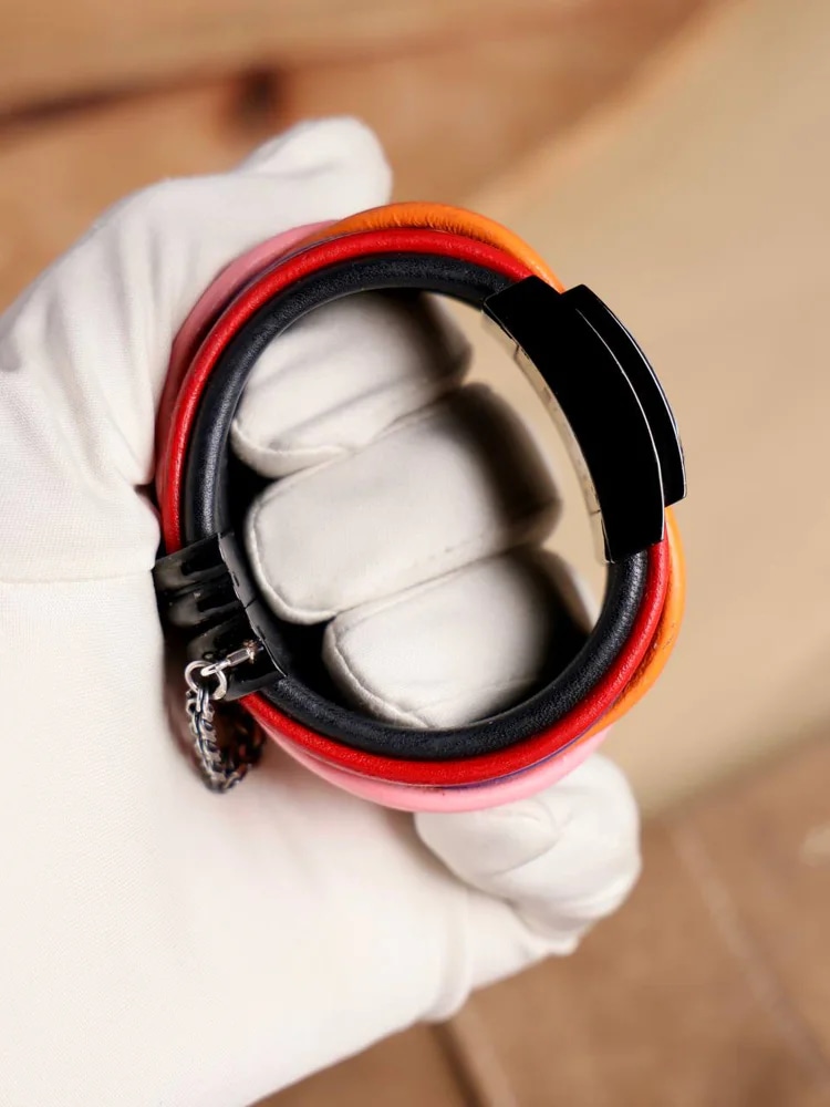 Allegra S12 Black PVD Steel with White/Orange/Pink Sapphires, image 6 Allegra S12 Black PVD Steel with White/Orange/Pink Sapphires, image 6