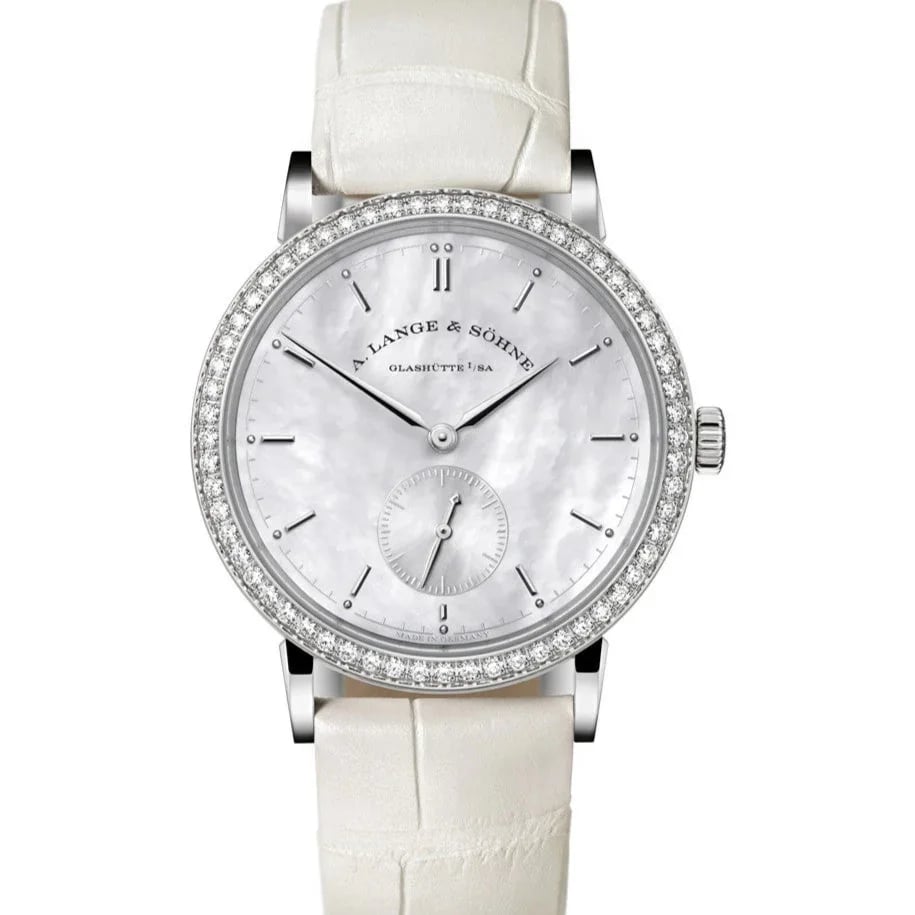 A. Lange & Söhne Saxonia Lady Mother of Pearl Diamonds, image 1 A. Lange & Söhne Saxonia Lady Mother of Pearl Diamonds, image 1