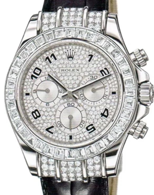 Rolex Daytona GOLD PAVE DIAMOND BAGUETTE, image 1 Rolex Daytona GOLD PAVE DIAMOND BAGUETTE, image 1