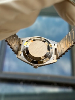 White Gold Blue Dial Roman Numerals, image 5 White Gold Blue Dial Roman Numerals, image 5