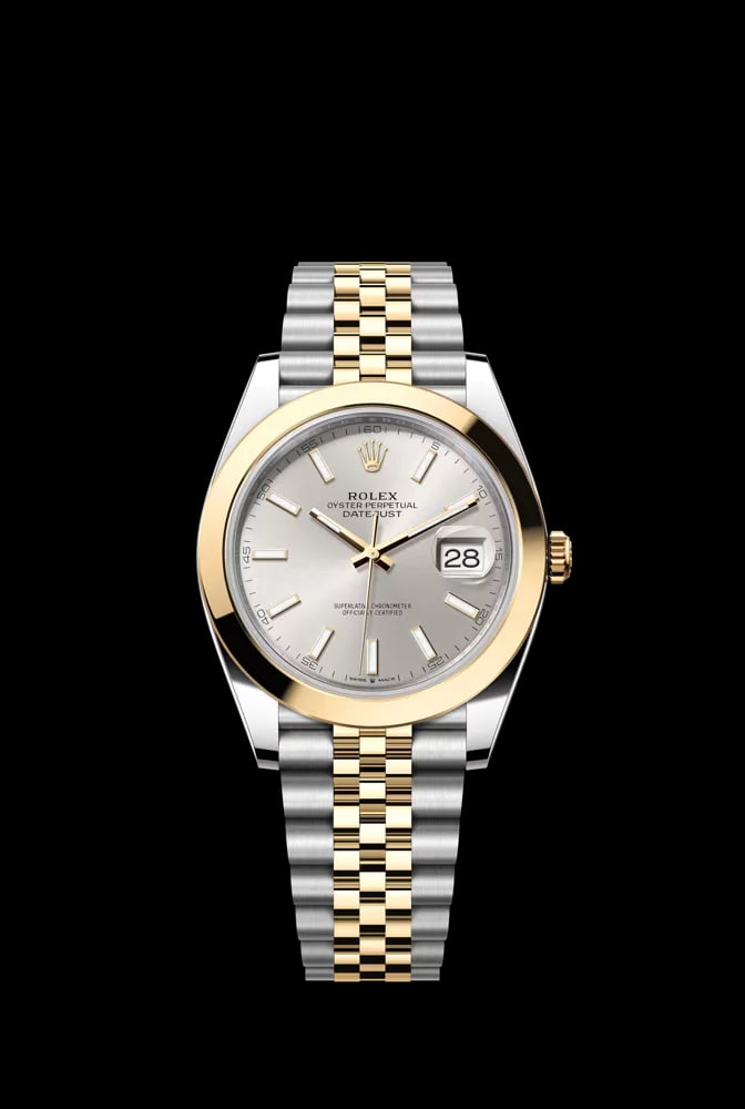Rolex Datejust 41 Silver Index Dial Smooth Bezel Jubilee Bracelet, image 1 Rolex Datejust 41 Silver Index Dial Smooth Bezel Jubilee Bracelet, image 1