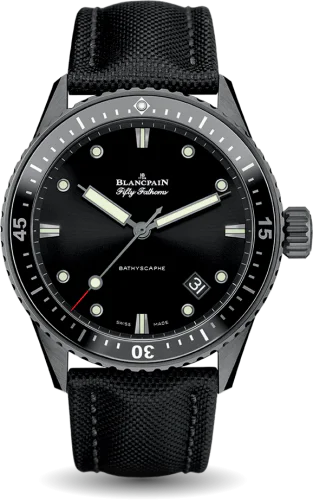 Fifty Fathoms Bathyscaphe Ceramic / Black / Canvas