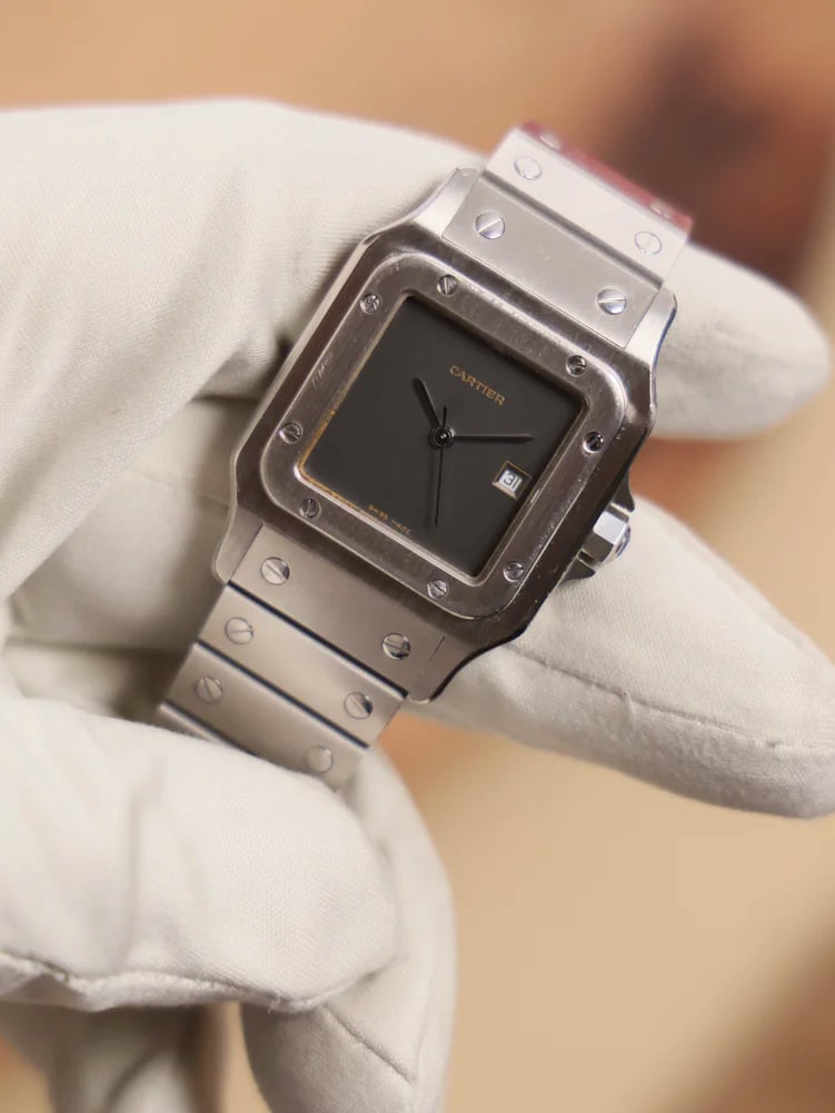 Cartier Santos Carree Grey (Ghost) Dial, image 1 Cartier Santos Carree Grey (Ghost) Dial, image 1