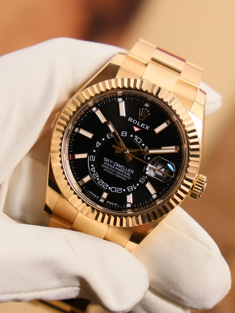 Rolex Sky-Dweller Yellow Gold Black Dial, image 1 Rolex Sky-Dweller Yellow Gold Black Dial, image 1