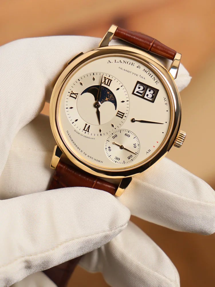A. Lange & Söhne Grand Lange 1 Moon Phase 18K Yellow Gold Men’s Watch Box & Papers 2015, image 1 A. Lange & Söhne Grand Lange 1 Moon Phase 18K Yellow Gold Men’s Watch Box & Papers 2015, image 1