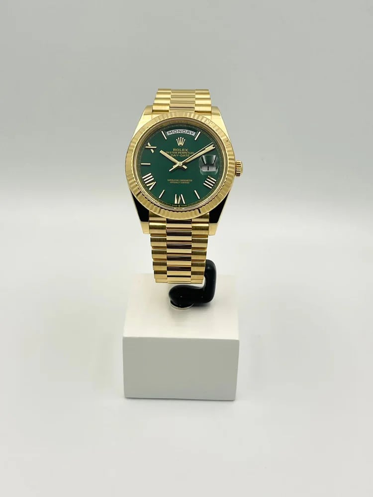 Rolex Day-Date 40 Green Dial Roman Numerals, image 1 Rolex Day-Date 40 Green Dial Roman Numerals, image 1