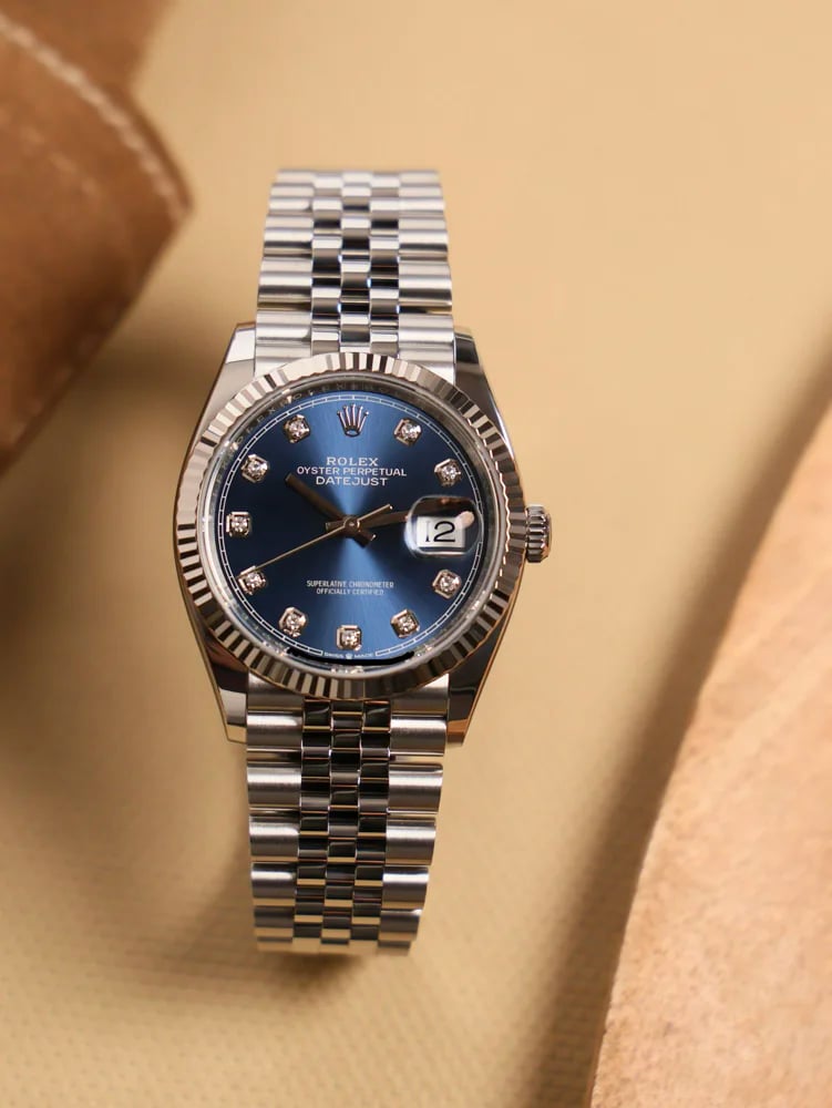 Rolex Datejust Blue Diamond Dial Jubilee, image 8 Rolex Datejust Blue Diamond Dial Jubilee, image 8