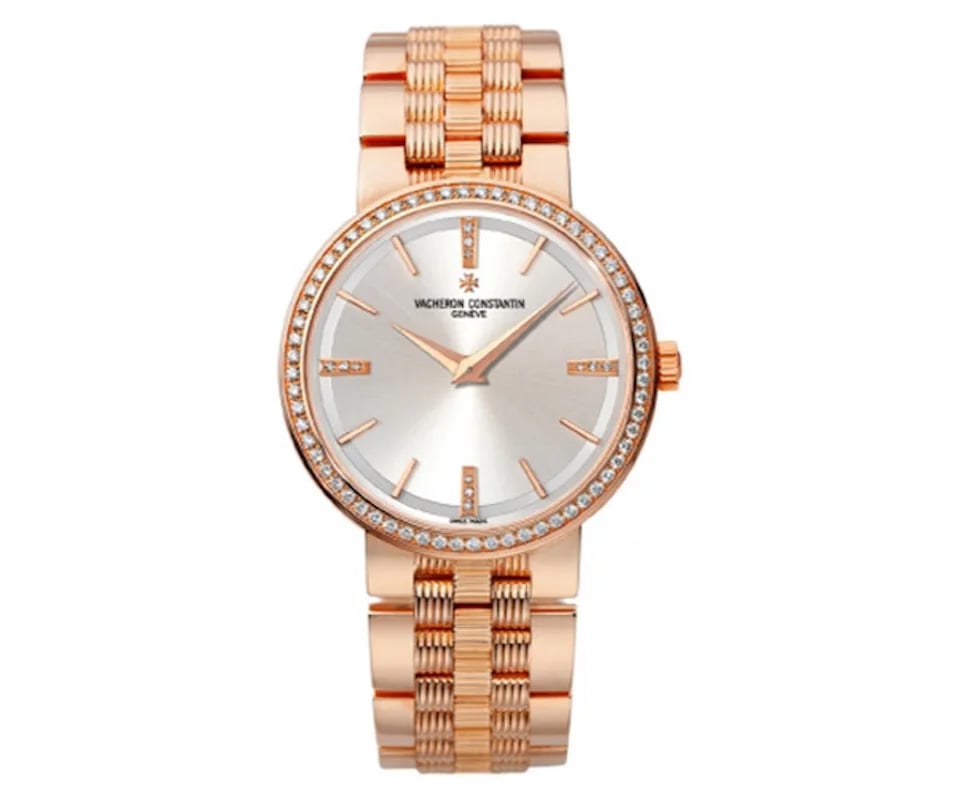 Vacheron Constantin Patrimony Traditionnelle Rose Gold Diamonds, image 1 Vacheron Constantin Patrimony Traditionnelle Rose Gold Diamonds, image 1