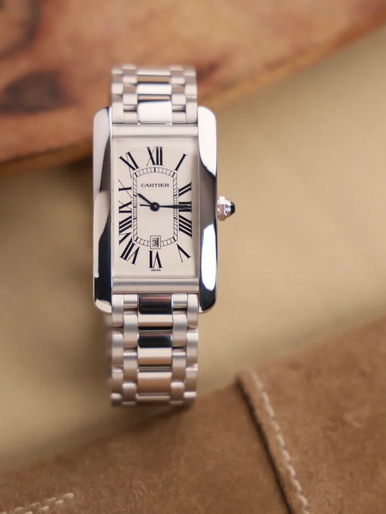 Cartier Tank Américaine WG + leather strap, image 2 Cartier Tank Américaine WG + leather strap, image 2