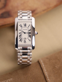 Cartier Tank Américaine WG + leather strap, image 2 Cartier Tank Américaine WG + leather strap, image 2