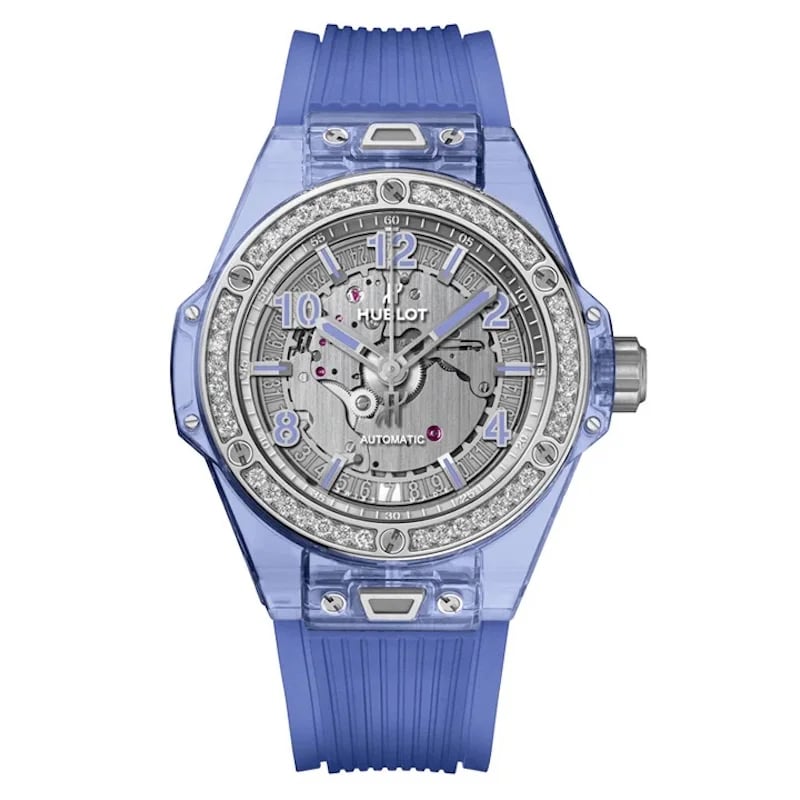 Hublot Big Bang One Click Blue Sapphire Diamonds, image 1 Hublot Big Bang One Click Blue Sapphire Diamonds, image 1