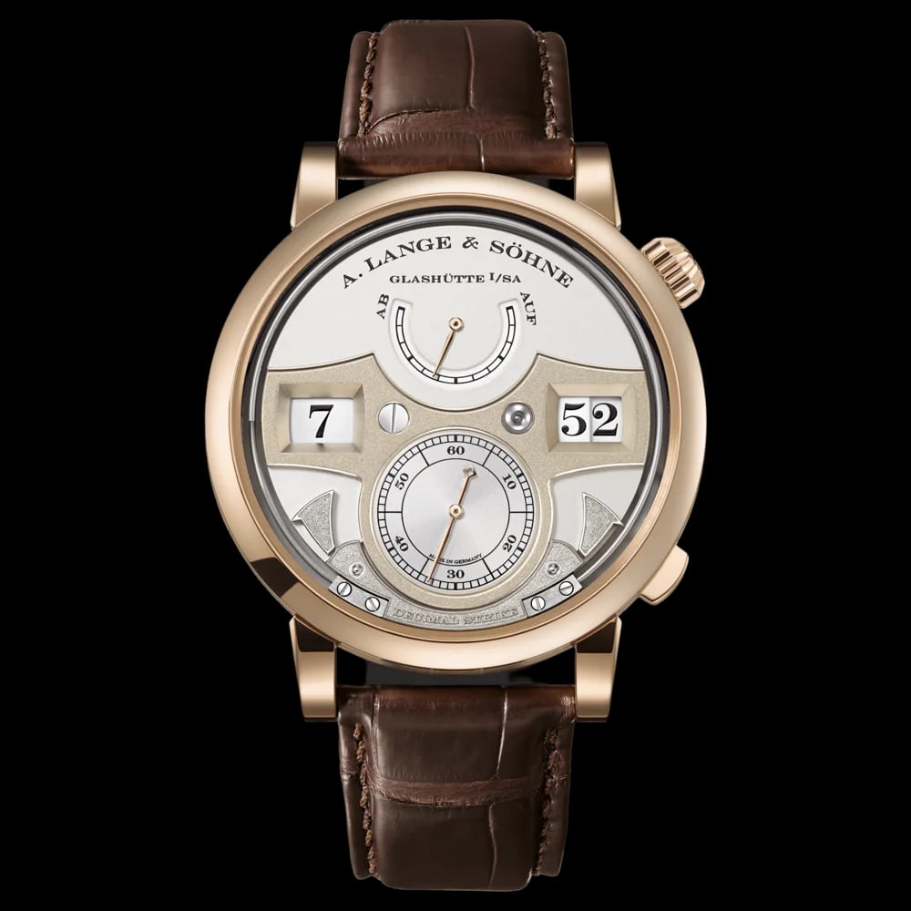 A. Lange & Söhne Zeitwerk Decimal Strike 18K Honey Gold 143.050, image 1 A. Lange & Söhne Zeitwerk Decimal Strike 18K Honey Gold 143.050, image 1