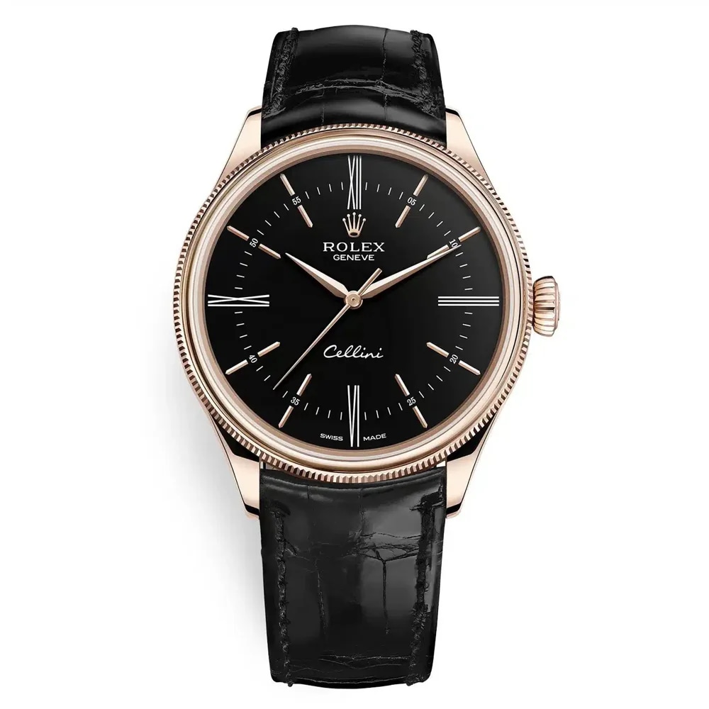 Rolex Cellini Time Rose Gold Black Dial, image 1 Rolex Cellini Time Rose Gold Black Dial, image 1
