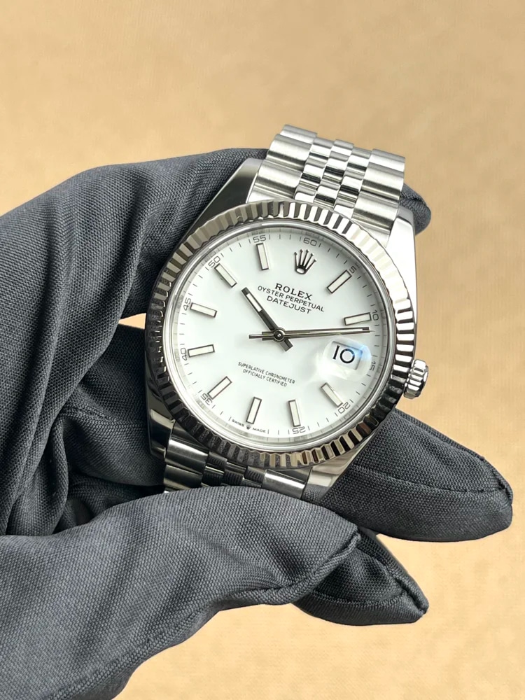 White Dial Jubilee Bracelet, image 1 White Dial Jubilee Bracelet, image 1