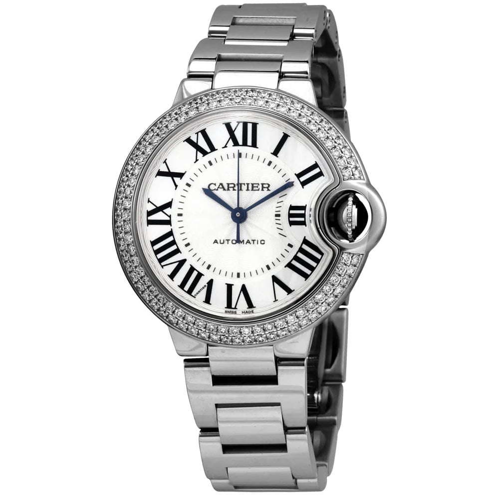 Cartier Ballon Bleu 33mm White Gold Diamonds, image 1 Cartier Ballon Bleu 33mm White Gold Diamonds, image 1