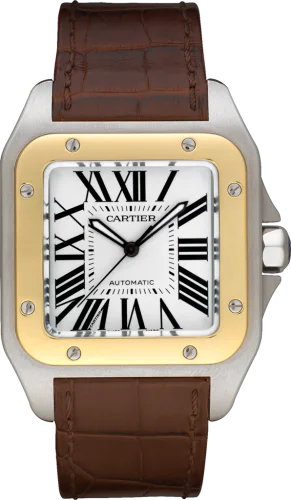 Santos 100 41.3 Stainless Steel / Yellow Gold