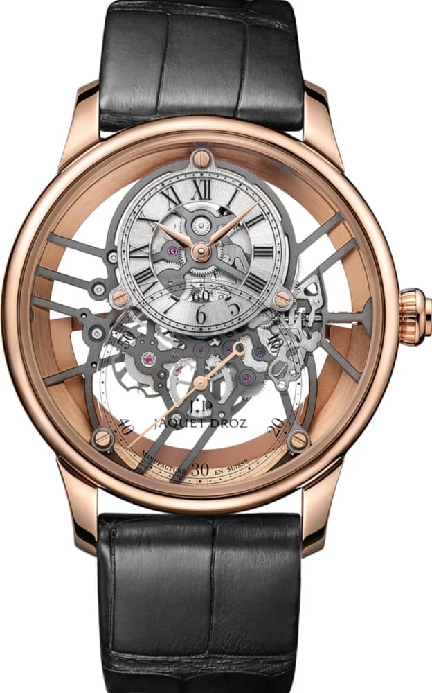 Jaquet-Droz Grande Seconde SW SKELET-ONE RED GOLD SAPPHIRE, image 1 Jaquet-Droz Grande Seconde SW SKELET-ONE RED GOLD SAPPHIRE, image 1