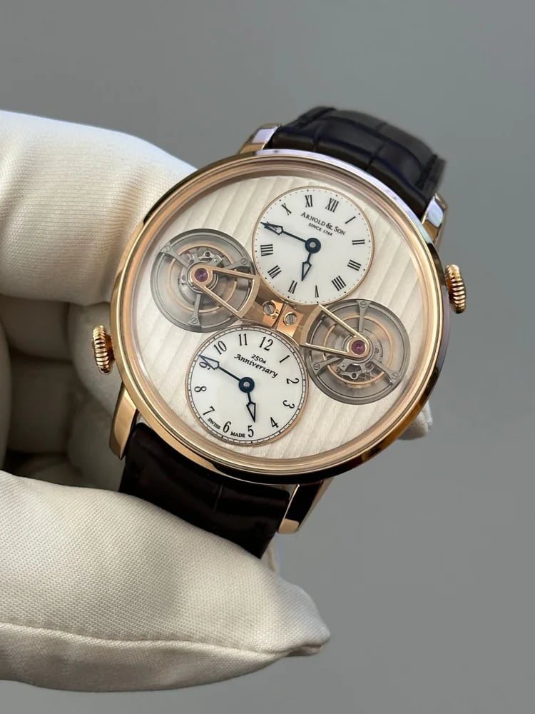 Arnold & Son DTE DOUBLE TOURBILLON ESCAPEMENT LE 28 pieces, image 1 Arnold & Son DTE DOUBLE TOURBILLON ESCAPEMENT LE 28 pieces, image 1