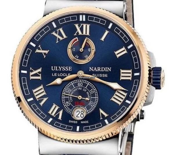 Ulysse Nardin Marine Chronometer Manufacture Rose Gold Marine Chronometer Manufacture, image 1 Ulysse Nardin Marine Chronometer Manufacture Rose Gold Marine Chronometer Manufacture, image 1